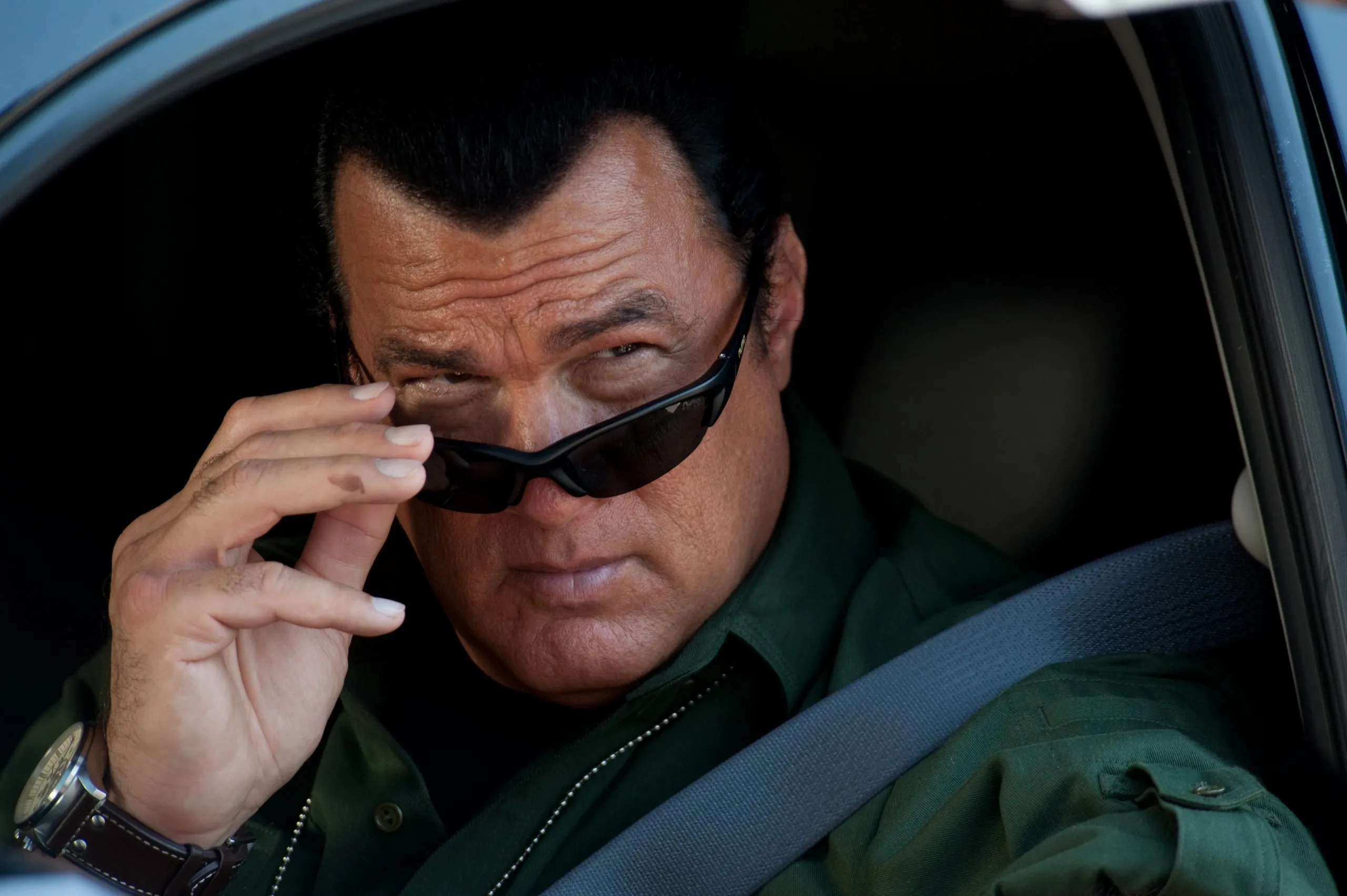 Steven Seagal na planie filmu „Cudzoziemiec”